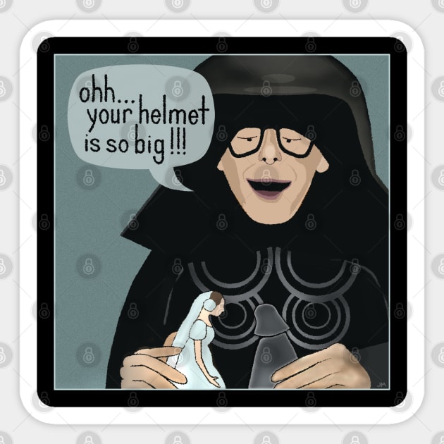 Dark Helmet Sticker by juliabohemian